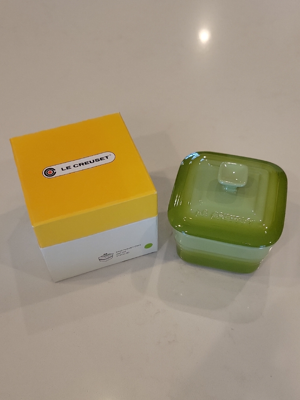 New Le Creuset Small Green Ramekin